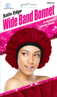 Dream Women's-Satin Wide Band Bonnet Assorted Colors