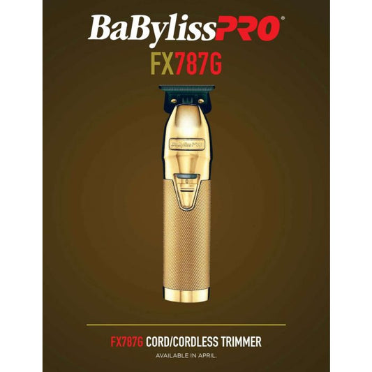 Babyliss Pro Gold Fx Skeleton Cordless Outliner Trimmer (Fx787G)
