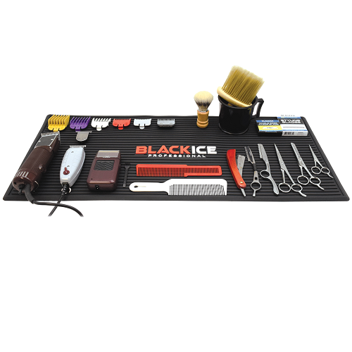 Black Ice Professional Barber Mat Large